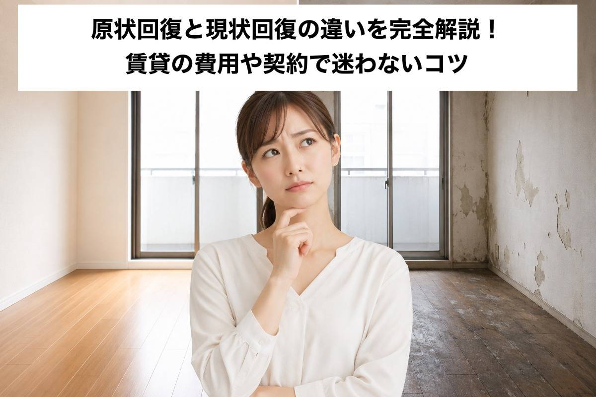 原状回復と現状回復の違いを完全解説!賃貸の費用や契約で迷わないコツ